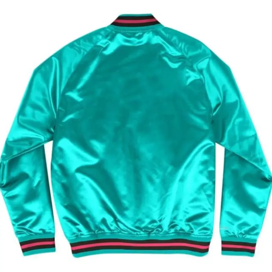 Men Mitchell & Ness Jackets & Outerwear-Lightweight Satin Jacket All-Star