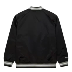 Men Mitchell & Ness Jackets & Outerwear-Lightweight Satin Jacket San Antonio Spurs