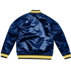Men Mitchell & Ness Jackets & Outerwear-Lightweight Satin Jacket Indiana Pacers