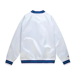 Men Mitchell & Ness Jackets & Outerwear-Lightweight Satin Jacket Charlotte Hornets