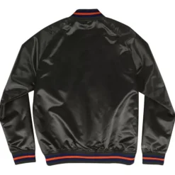 Men Mitchell & Ness Jackets & Outerwear-Lightweight Satin Jacket Chicago Bears