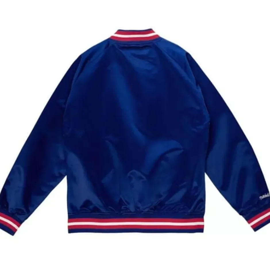 Men Mitchell & Ness Jackets & Outerwear-Lighweight Satin Jacket Kansas City Kings