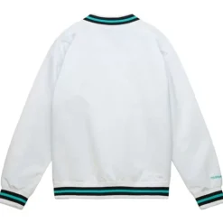 Men Mitchell & Ness Jackets & Outerwear-Lighweight Satin Jacket San Antonio Spurs