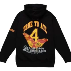 Men Mitchell & Ness Hoodies & Sweatshirts-Lil Baby X Br Remix Hoody Atlanta Hawks