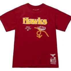 Men Mitchell & Ness T-Shirts & Tops-Lil Baby X Br Remix Ss Tee Atlanta Hawks