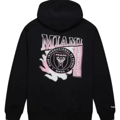 Men Mitchell & Ness Hoodies & Sweatshirts-Logo Paint Brush Hoodie Inter Miami Cf