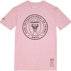 Men Mitchell & Ness T-Shirts & Tops-Logo Tee Inter Miami Cf