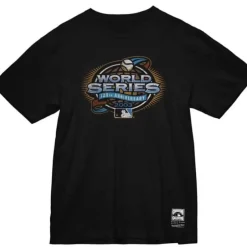 Men Mitchell & Ness T-Shirts & Tops-Logo Tee World Series 2003