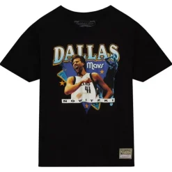 Men Mitchell & Ness T-Shirts & Tops-Love For The City Tee Dallas Mavericks Dirk Nowitzki