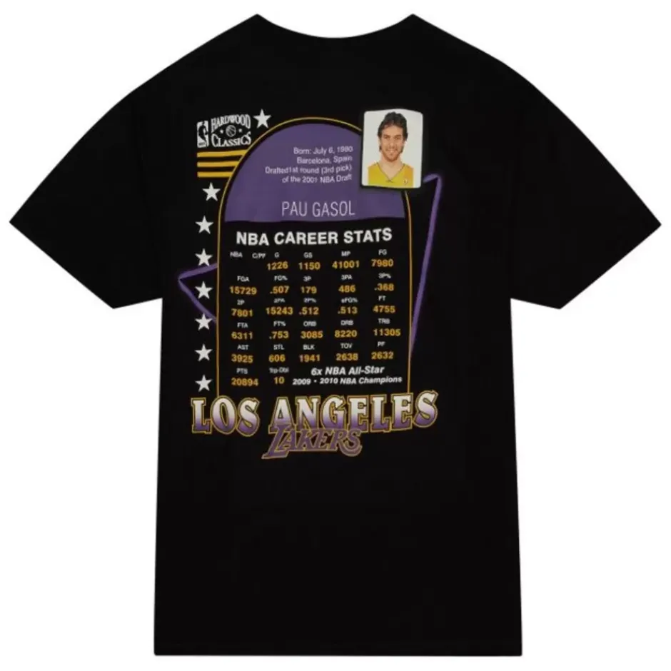 Men Mitchell & Ness T-Shirts & Tops-Love For The City Tee Los Angeles Lakers Pau Gasol