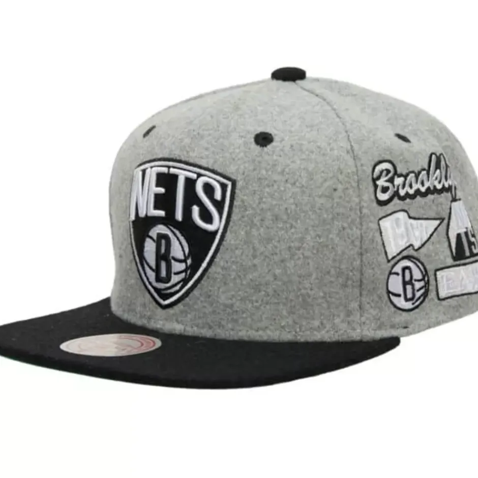 Mitchell & Ness Snapback-Melton Patch Snapback Brooklyn Nets