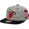 Mitchell & Ness Snapback-Melton Patch Snapback Hwc Miami Heat