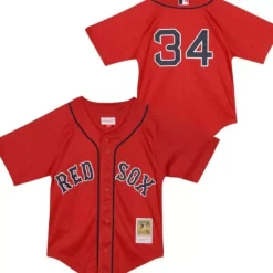 Youth Mitchell & Ness Big Kids-Mesh Bp Jersey Boston Red Sox 2004 David Ortiz