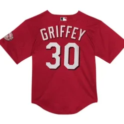 Youth Mitchell & Ness Big Kids-Mesh Bp Jersey Cincinnati Reds Ken Griffey Jr