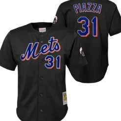Youth Mitchell & Ness Big Kids-Mesh Bp Jersey New York Mets 2000 Mike Piazza