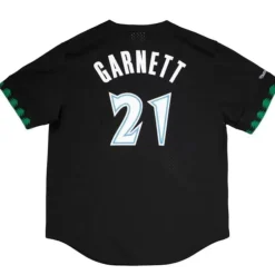 Men Mitchell & Ness T-Shirts & Tops-Mesh N&N Crew Minnesota Timberwolves 1997-98 Kevin Garnett