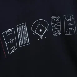 Men Mitchell & Ness Hoodies & Sweatshirts-Essentials Print Hoodie