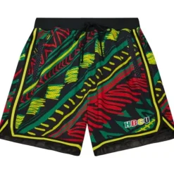 Men Mitchell & Ness Shorts-Game Day Pattern Short