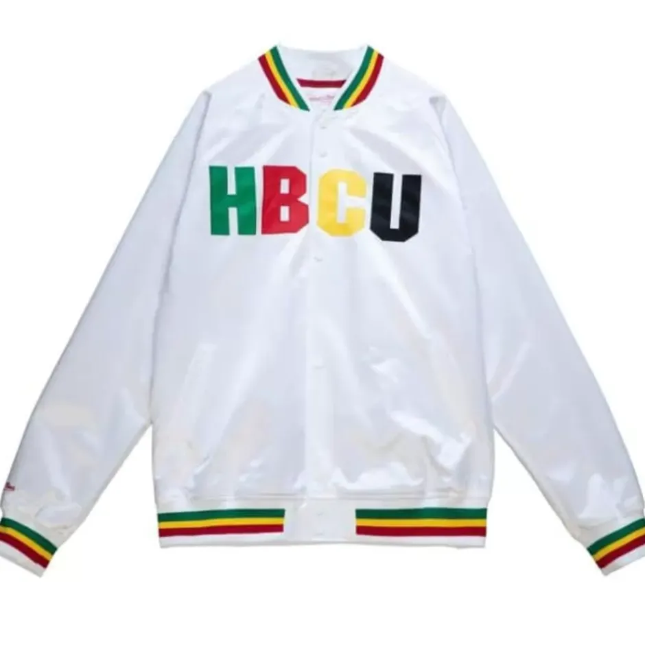 Men Mitchell & Ness Jackets & Outerwear-Hbcu Lightweight Satin Jacket