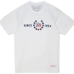 Men Mitchell & Ness T-Shirts & Tops-Patriotic Since 1904 Tee