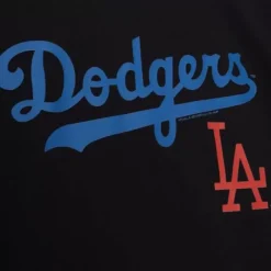 Men Mitchell & Ness T-Shirts & Tops-Mlb La Tee Dodgers