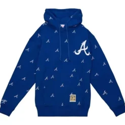 Men Mitchell & Ness Hoodies & Sweatshirts-Mlb Repeat Hoody Atlanta Braves