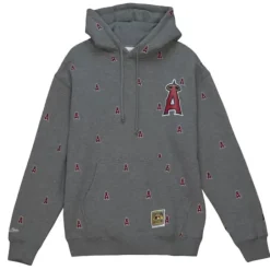 Men Mitchell & Ness Hoodies & Sweatshirts-Mlb Repeat Hoody California Angels