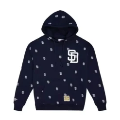 Men Mitchell & Ness Hoodies & Sweatshirts-Mlb Repeat Hoody San Diego Padres