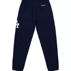Men Mitchell & Ness Pants-Mlb Repeat Sweatpants Los Angeles Dodgers