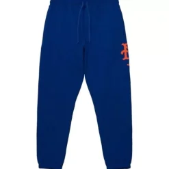 Men Mitchell & Ness Pants-Mlb Repeat Sweatpants New York Mets
