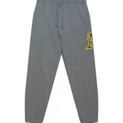 Men Mitchell & Ness Pants-Mlb Repeat Sweatpants Oakland Athletics