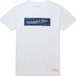 Men Mitchell & Ness T-Shirts & Tops-M&N Label Tee