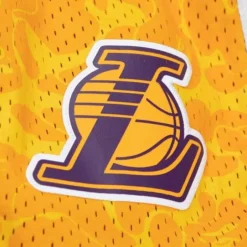 Men Mitchell & Ness Shorts-M&N X Bape Los Angeles Lakers Shorts