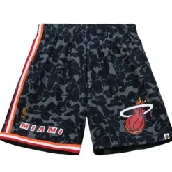 Men Mitchell & Ness Shorts-M&N X Bape Miami Heat Shorts