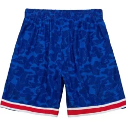 Men Mitchell & Ness Shorts-M&N X Bape New Jersey Nets Shorts