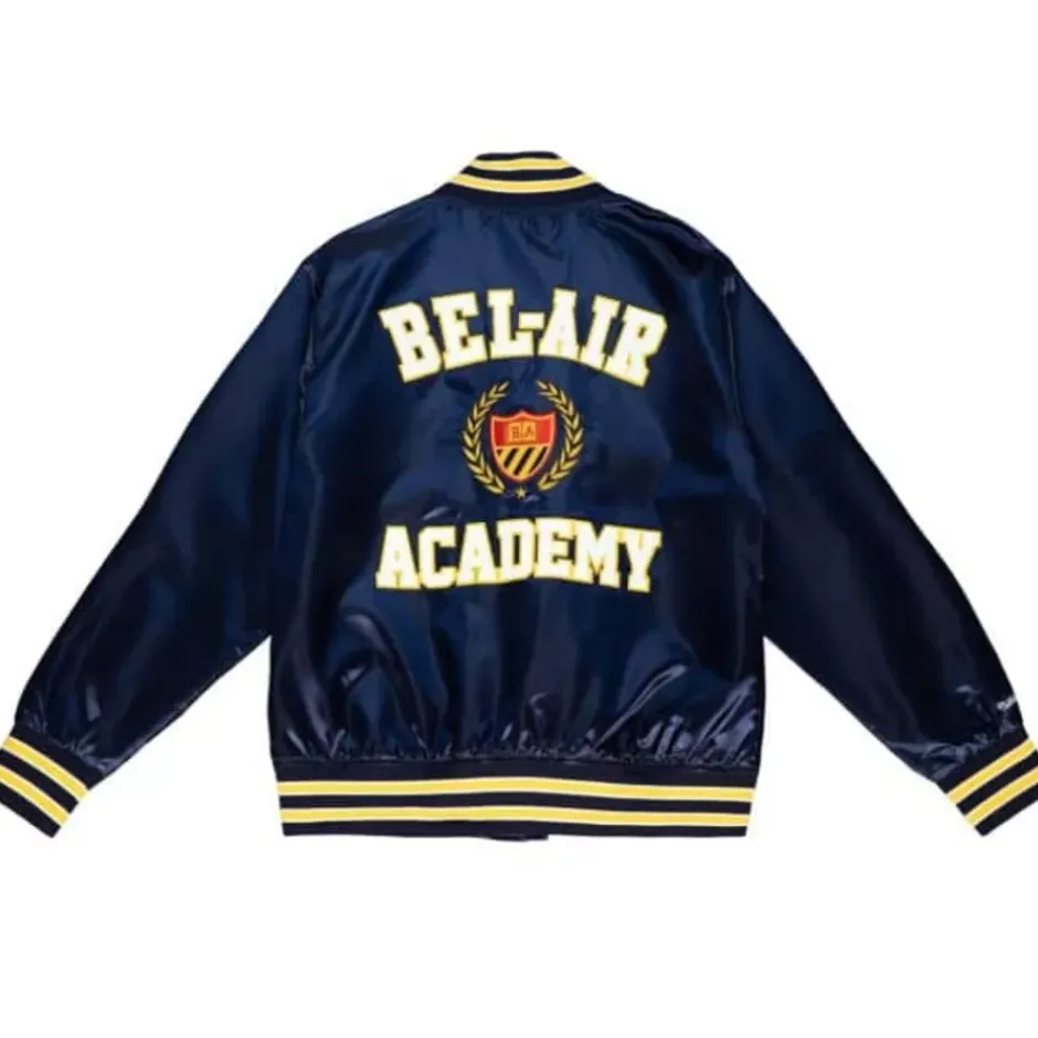 Men Mitchell & Ness Jackets & Outerwear-M&N X Bel-Air Satin Jacket