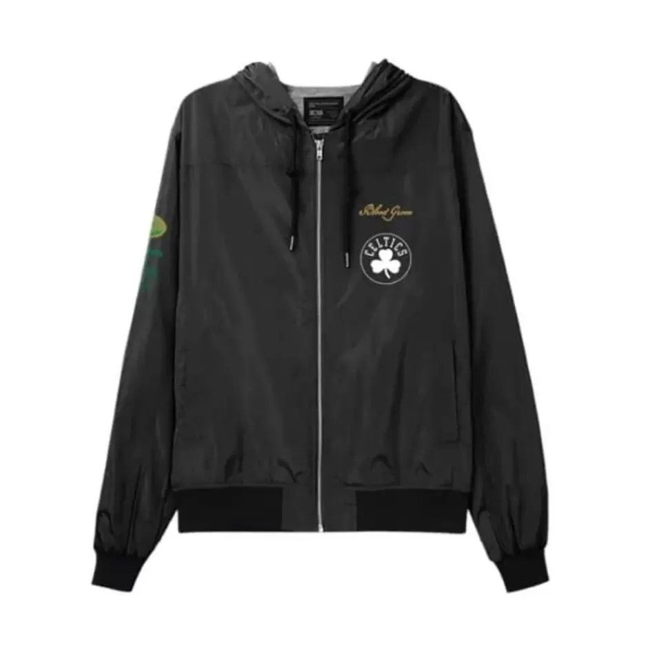 Men Mitchell & Ness Jackets & Outerwear-M&N X Br Crew Jacket Boston Celtics