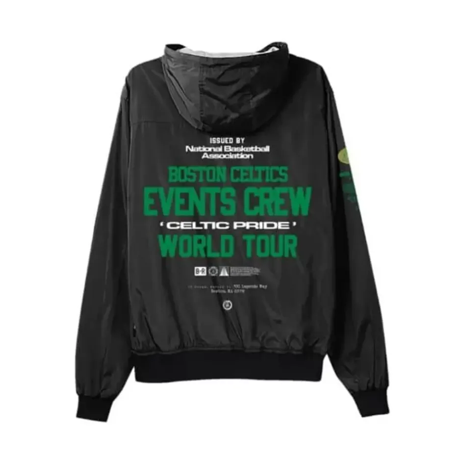 Men Mitchell & Ness Jackets & Outerwear-M&N X Br Crew Jacket Boston Celtics