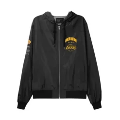 Men Mitchell & Ness Jackets & Outerwear-M&N X Br Crew Jacket Los Angeles Lakers