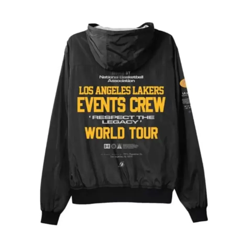 Men Mitchell & Ness Jackets & Outerwear-M&N X Br Crew Jacket Los Angeles Lakers