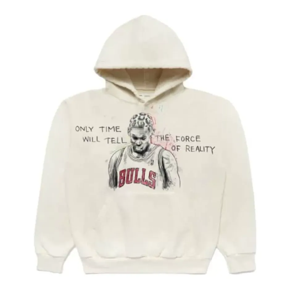 Men Mitchell & Ness Hoodies & Sweatshirts-M&N X Br Only Time Will Tell Hoodie Dennis Rodman