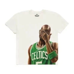 Men Mitchell & Ness T-Shirts & Tops-M&N X Br Portrait Tee Kevin Garnett
