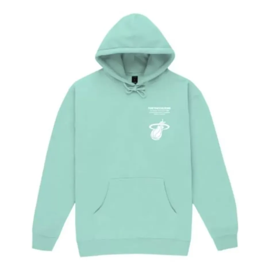 Men Mitchell & Ness Hoodies & Sweatshirts-M&N X Br World Tour Crew Hoodie Miami Heat