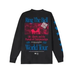 Men Mitchell & Ness T-Shirts & Tops-M&N X Br World Tour Long Sleeve Philadelphia 76Ers