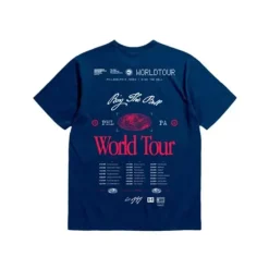 Men Mitchell & Ness T-Shirts & Tops-M&N X Br World Tour T-Shirt Philadelphia 76Ers