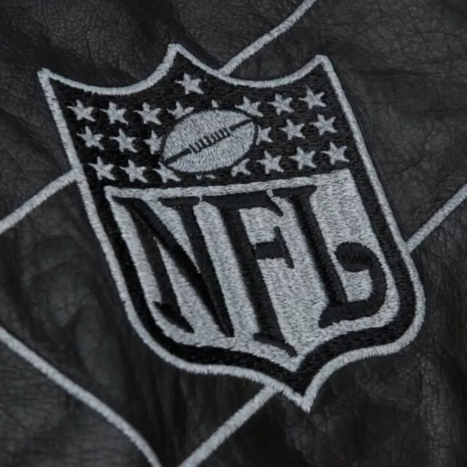 Men Mitchell & Ness Jackets & Outerwear-M&N X Fenty Premium Leather Jacket