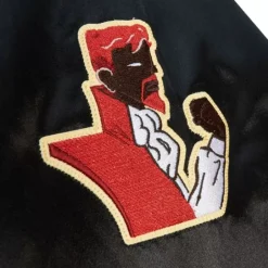 Men Mitchell & Ness Jackets & Outerwear-M&N X Hebru Satin Jacket