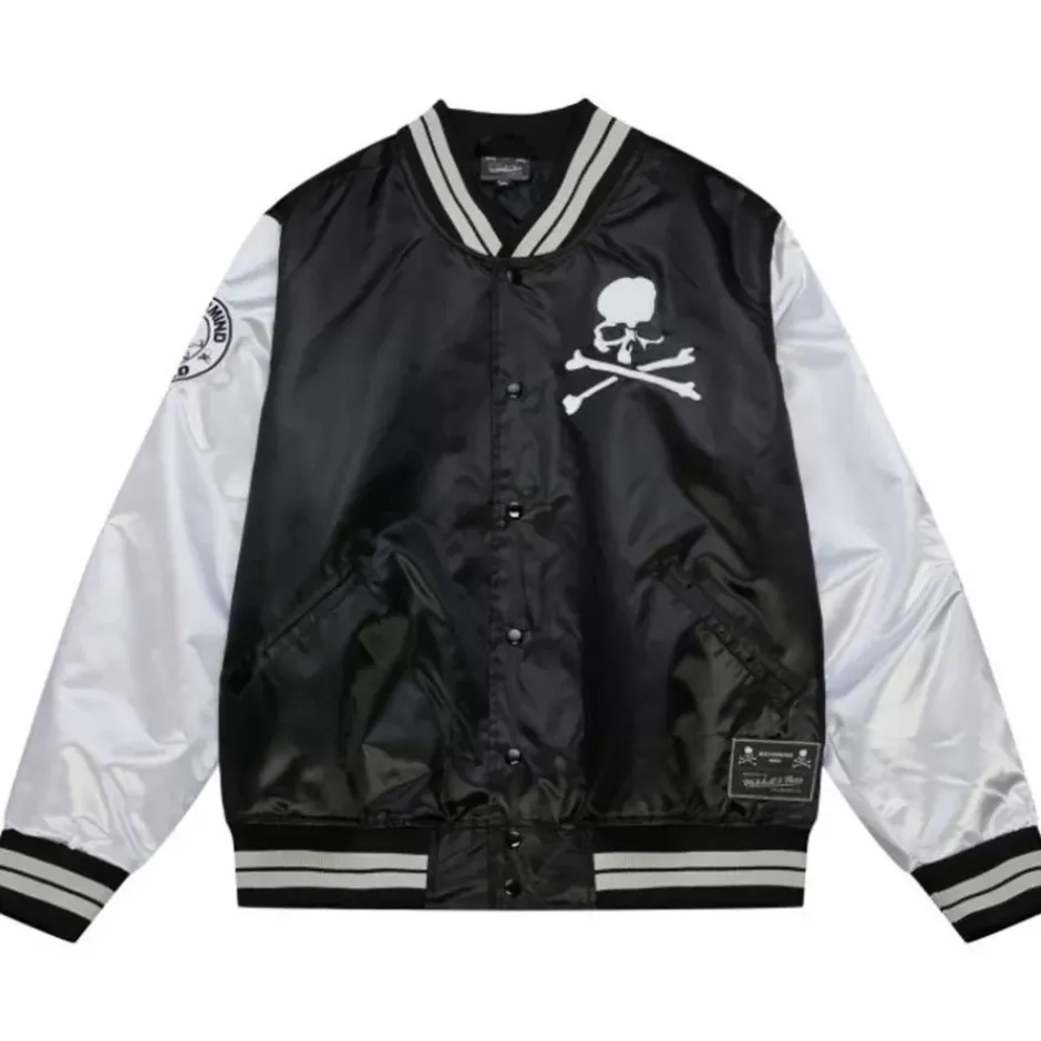 Men Mitchell & Ness Jackets & Outerwear-M&N X Mastermind Lightweight Satin Jacket