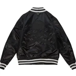 Men Mitchell & Ness Jackets & Outerwear-M&N X Mastermind Satin Jacket