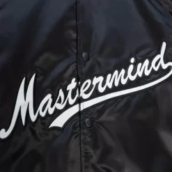 Men Mitchell & Ness Jackets & Outerwear-M&N X Mastermind Satin Jacket